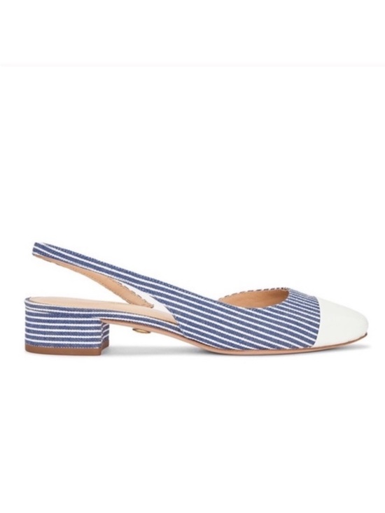 Veronica Beard Shoes - Veronica Beard Cecile Pinstripe Slingback Shoes size 7.